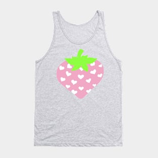 Pink Strawberry Heart Tank Top